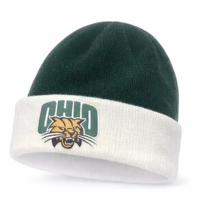 Green and White Team Issue Ohio University Bobcats Beanie